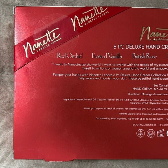 nanette lepore 6 pc Deluxe Hand Cream Collection Gift Pack for Her - Picture 6 of 10